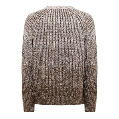 White - Back - Boss Mens Hezrano Knitted Jumper