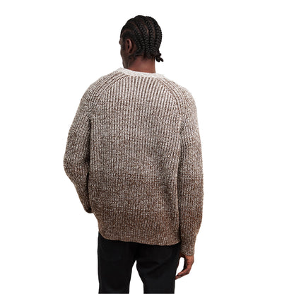 White - Lifestyle - Boss Mens Hezrano Knitted Jumper