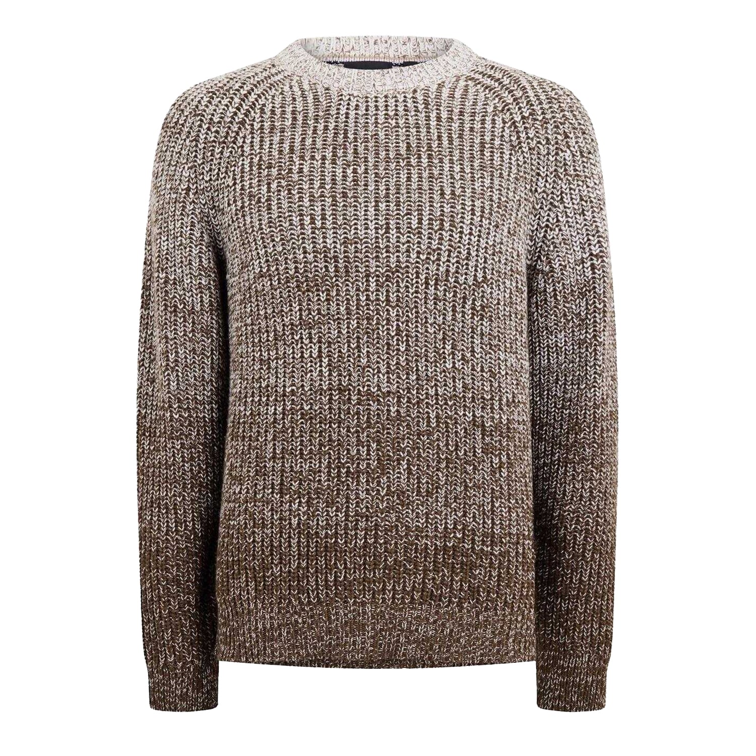 White - Front - Boss Mens Hezrano Knitted Jumper