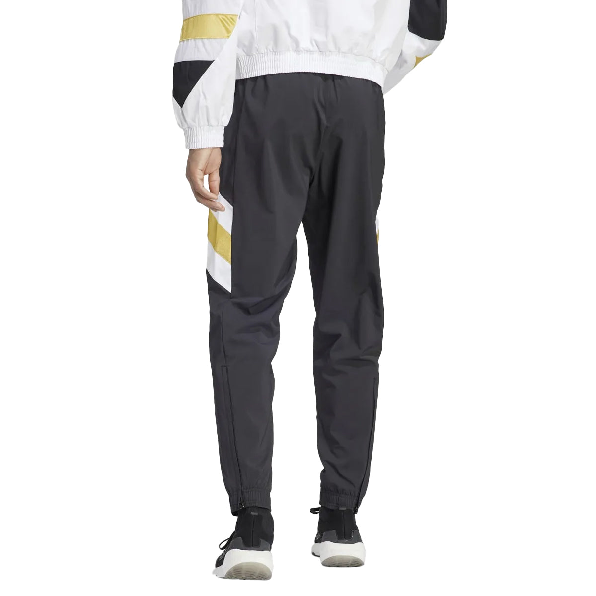 Black - Back - Adidas Mens Juventus FC Woven Tracksuit Bottoms