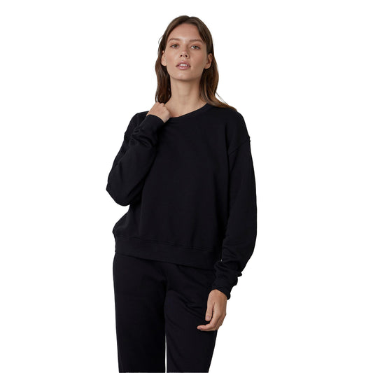Black - Front - Velvet by Graham & Spencer Unisex Adult Core Fleece Sweatshirt