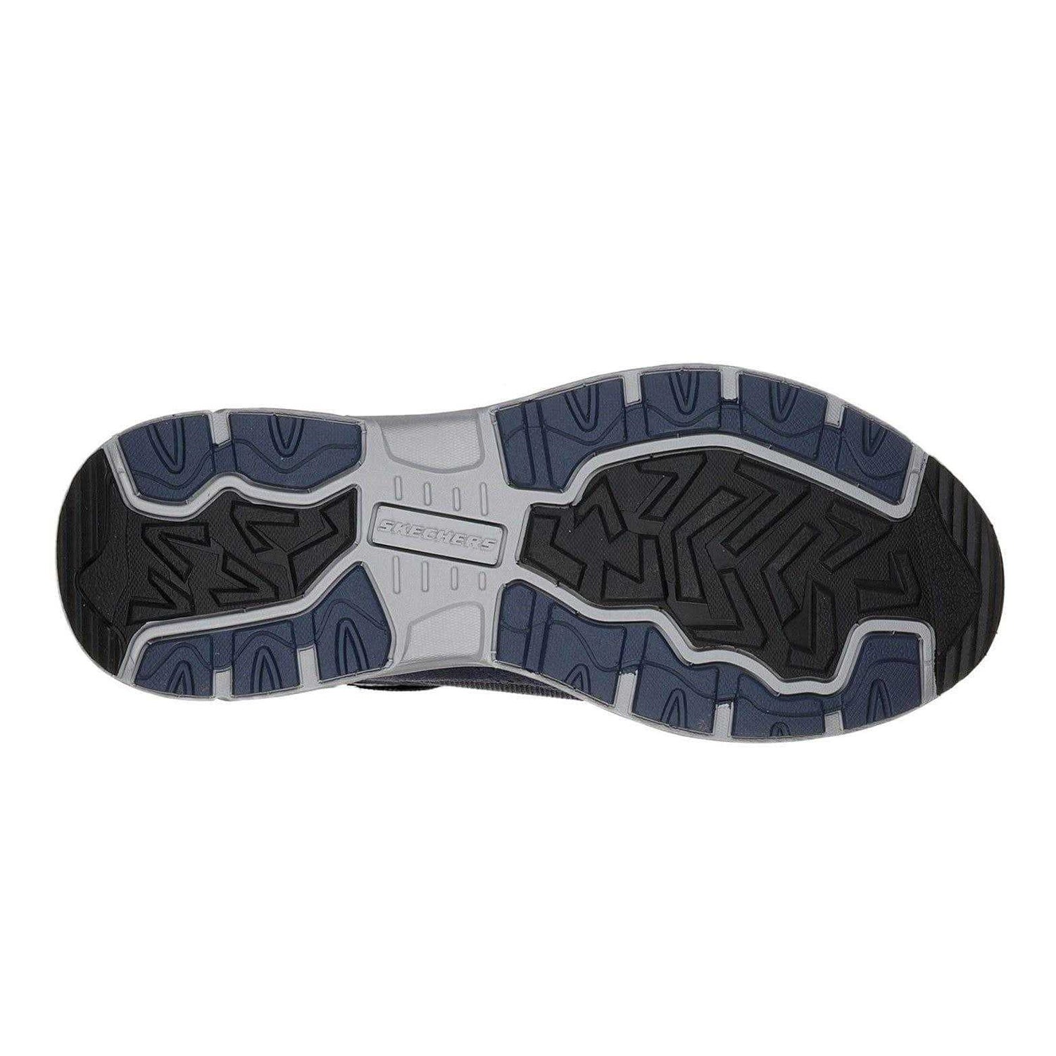 Navy-Lime - Lifestyle - Skechers Mens Oak Canyon Suede Trainers