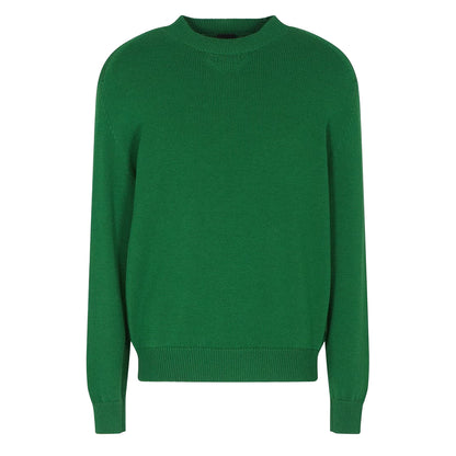 Garden Green - Front - Armani Exchange Unisex Adult Crew Neck Long-Sleeved Jumper