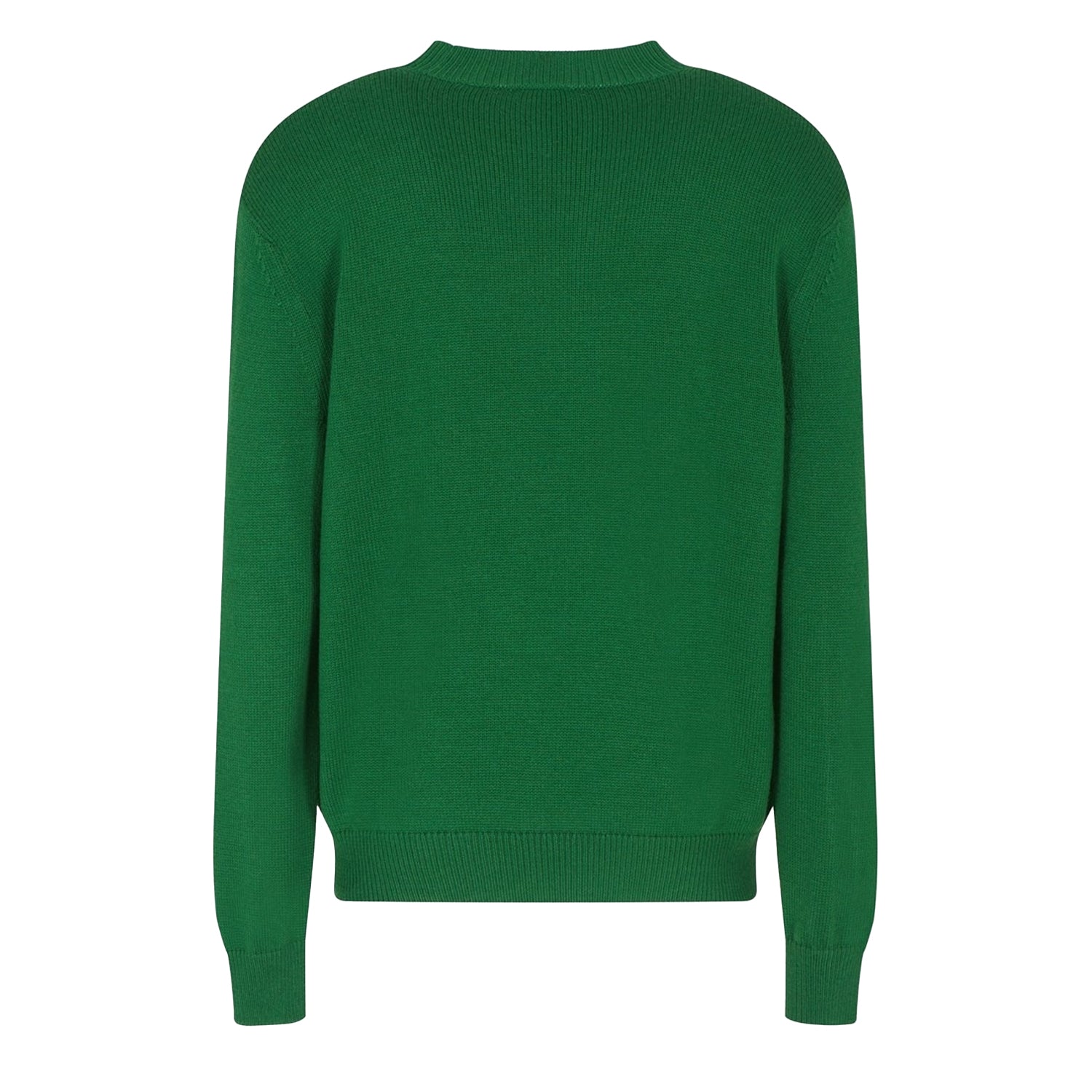 Garden Green - Back - Armani Exchange Unisex Adult Crew Neck Long-Sleeved Jumper