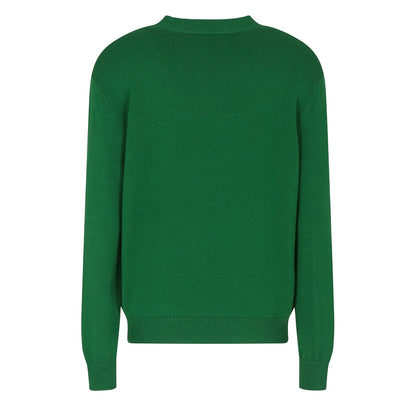 Garden Green - Back - Armani Exchange Unisex Adult Crew Neck Long-Sleeved Jumper