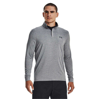 Grey - Side - Under Armour Mens Playoff 2.0 Quarter Zip Top