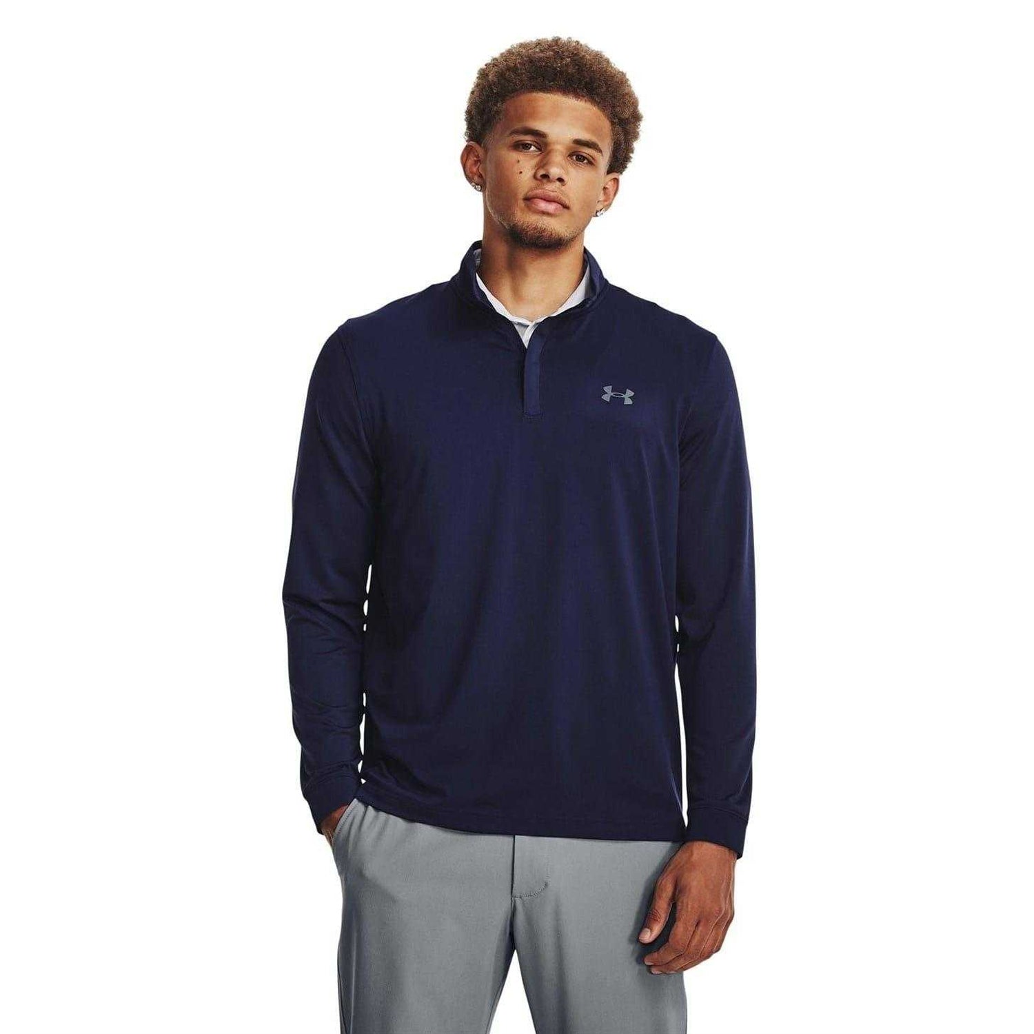 Academy Blue - Side - Under Armour Mens Playoff 2.0 Quarter Zip Top