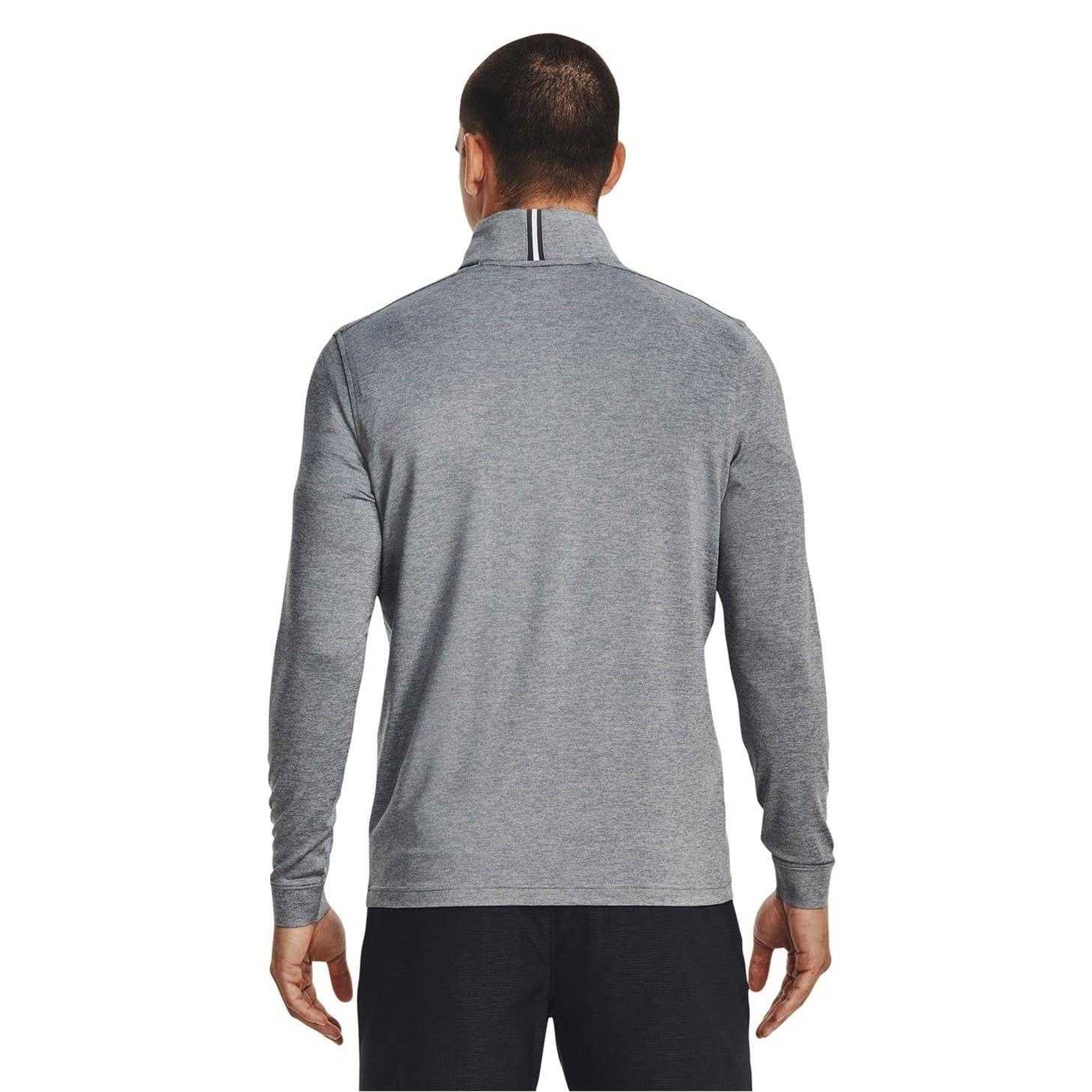 Grey - Back - Under Armour Mens Playoff 2.0 Quarter Zip Top