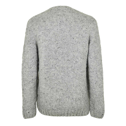 Grey Marl - Back - Jack Wills Womens-Ladies Speckle Knitted Jumper