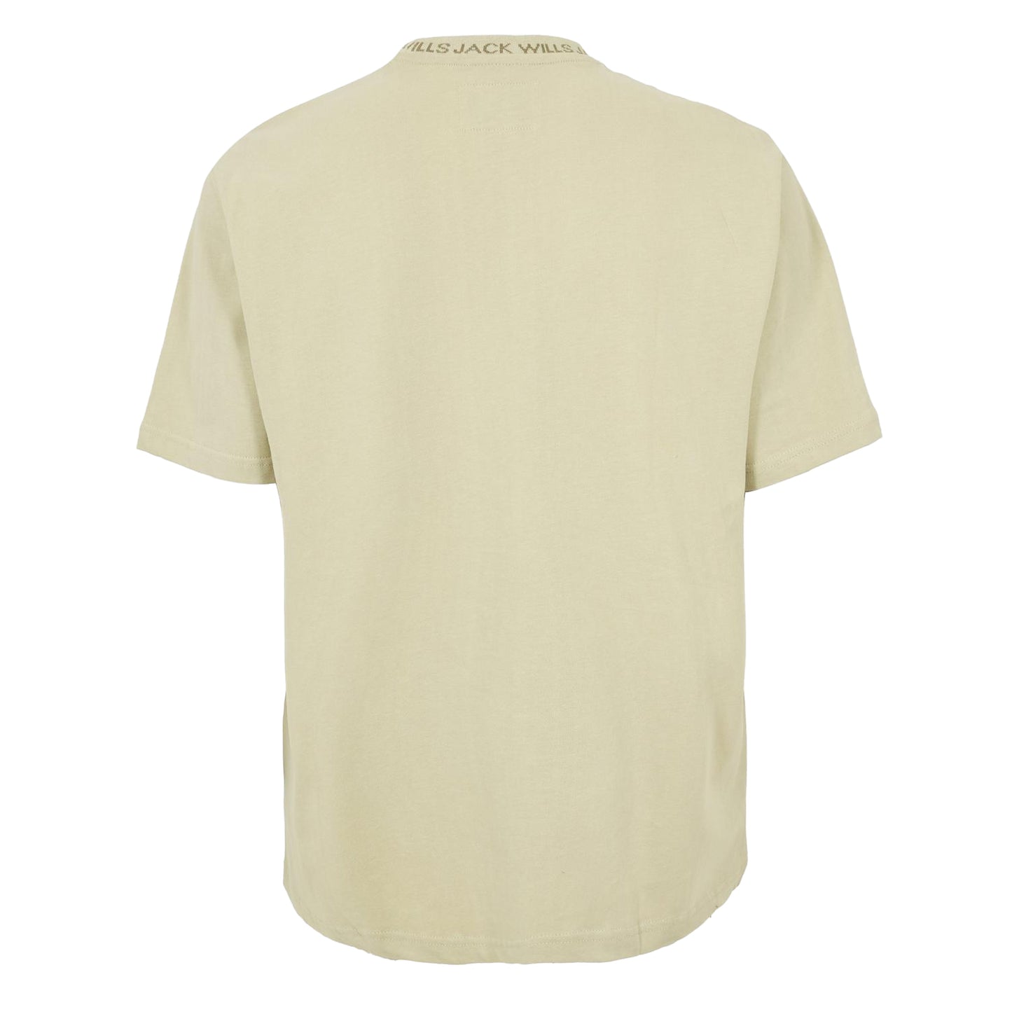 Pistachio - Back - Jack Wills Mens Jacquard T-Shirt
