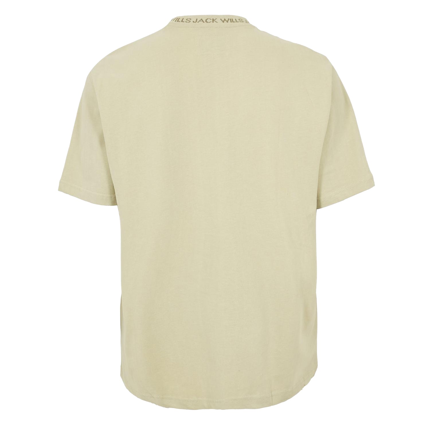 Pistachio - Back - Jack Wills Mens Jacquard T-Shirt