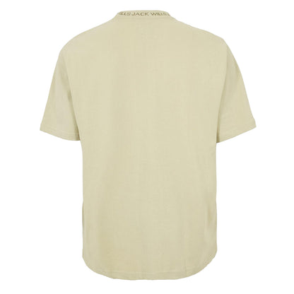 Pistachio - Back - Jack Wills Mens Jacquard T-Shirt