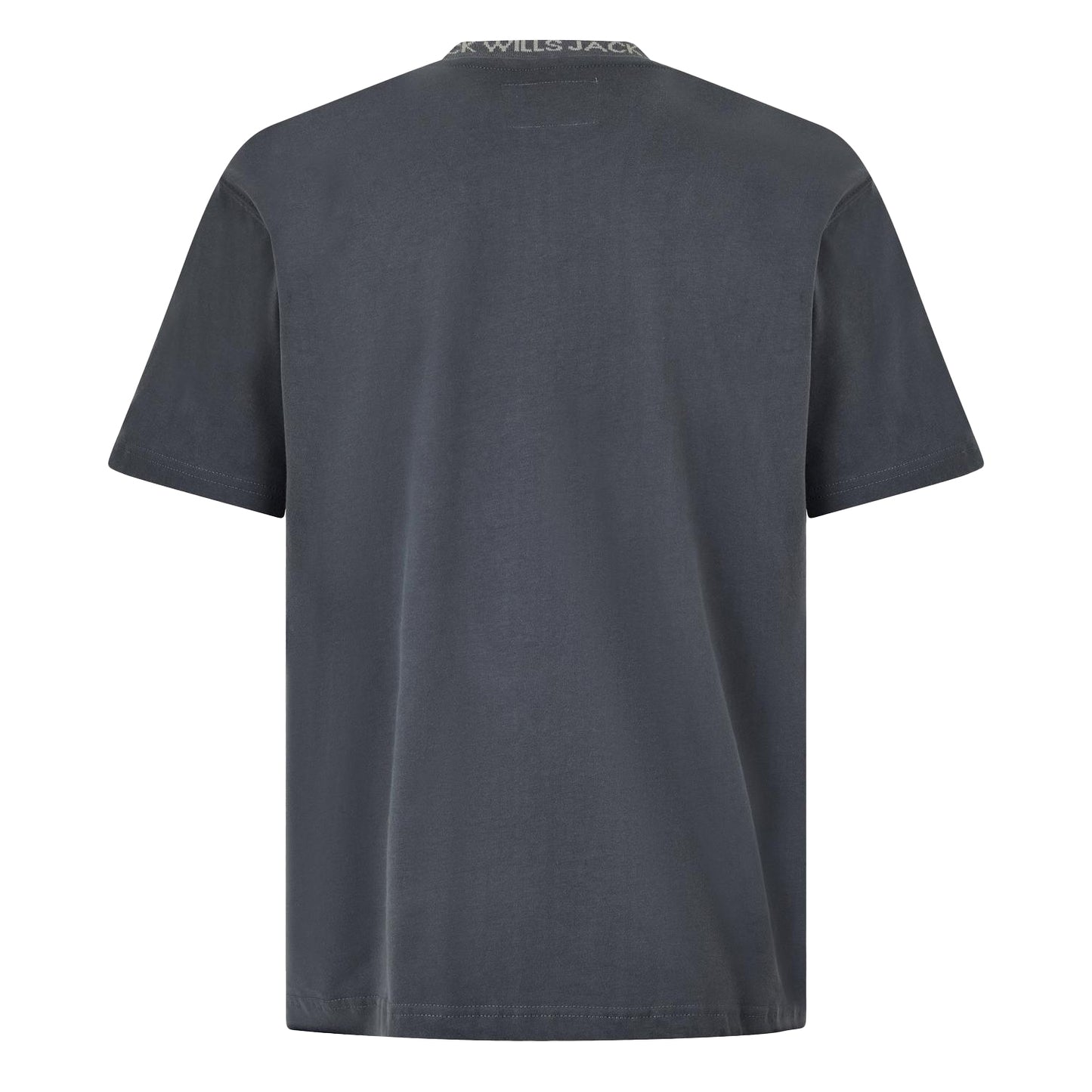 Slate - Back - Jack Wills Mens Jacquard T-Shirt