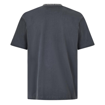 Slate - Back - Jack Wills Mens Jacquard T-Shirt
