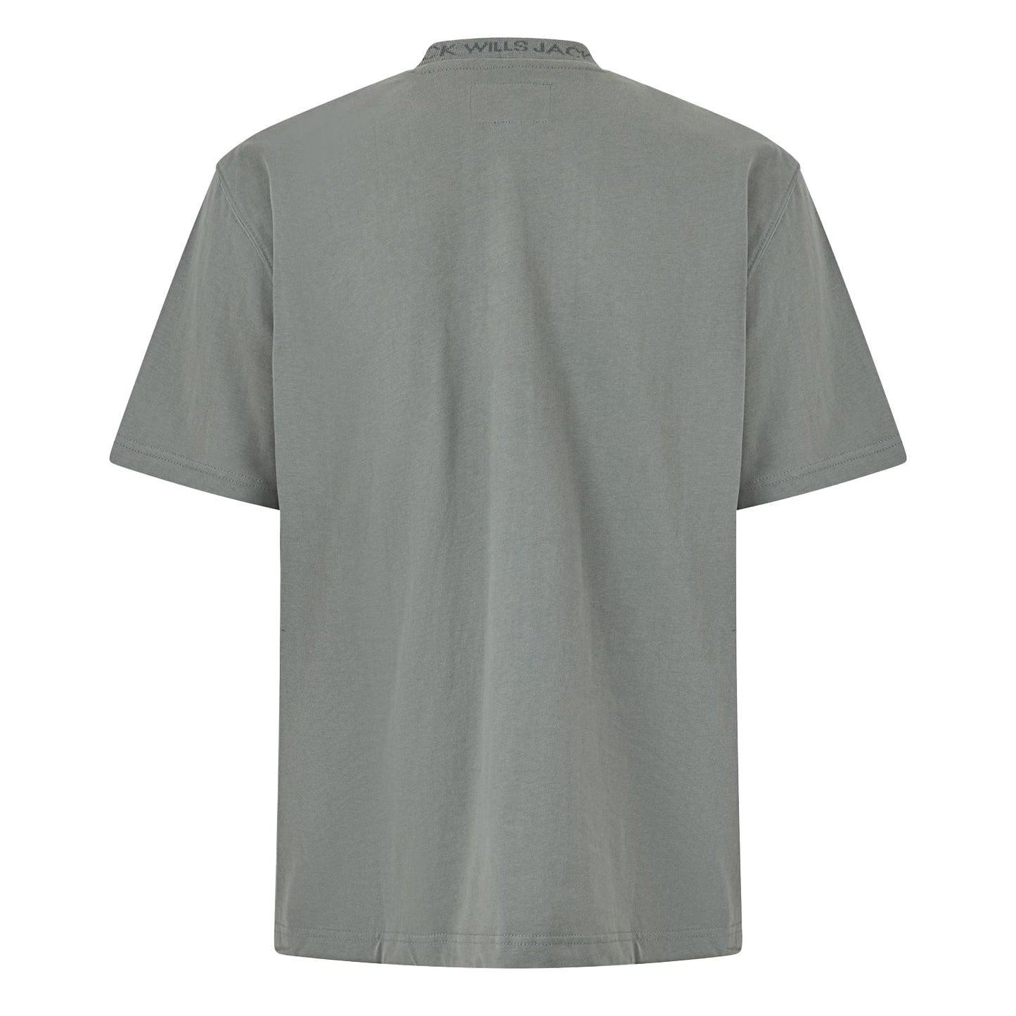Washed Khaki - Back - Jack Wills Mens Jacquard T-Shirt