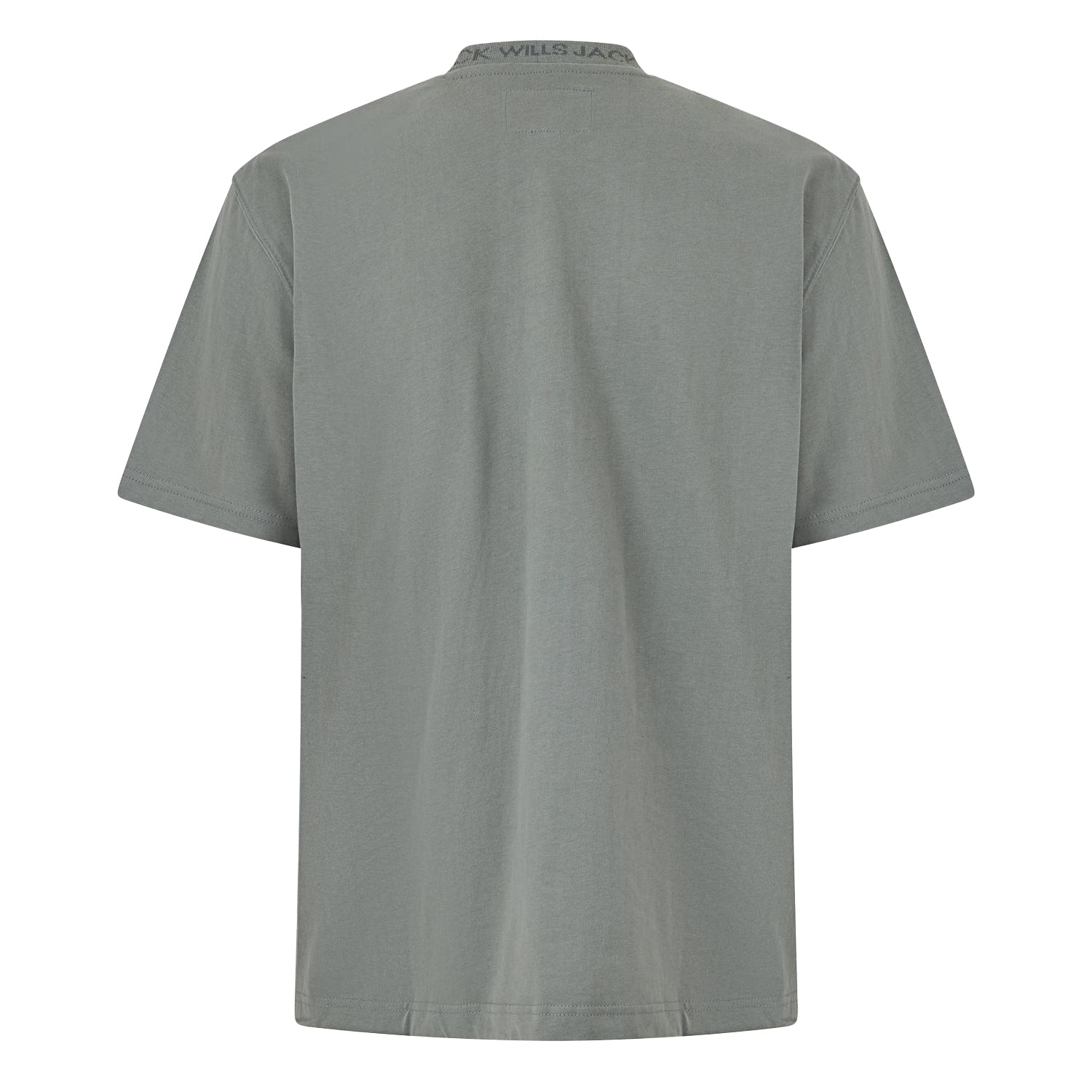 Washed Khaki - Back - Jack Wills Mens Jacquard T-Shirt