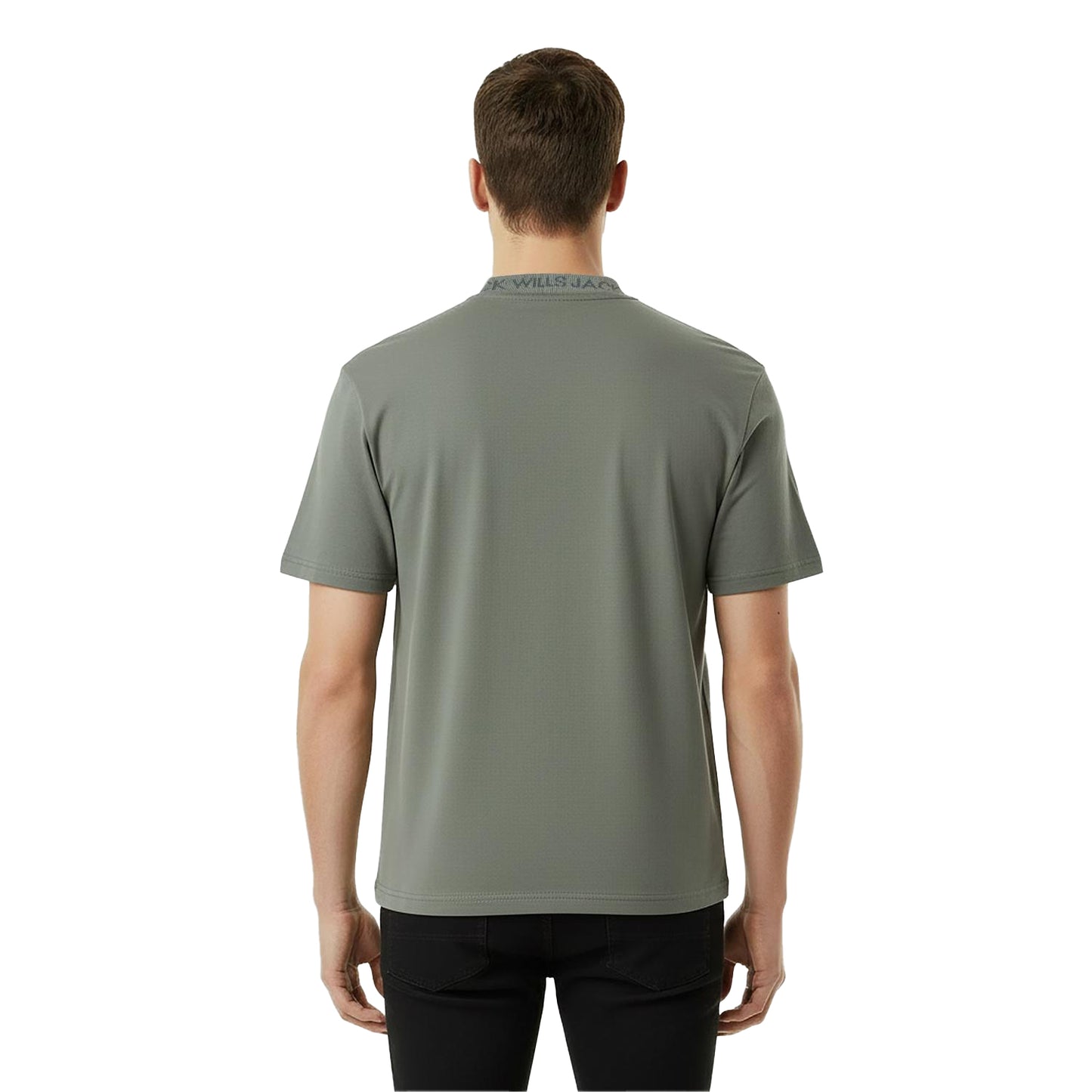 Washed Khaki - Lifestyle - Jack Wills Mens Jacquard T-Shirt