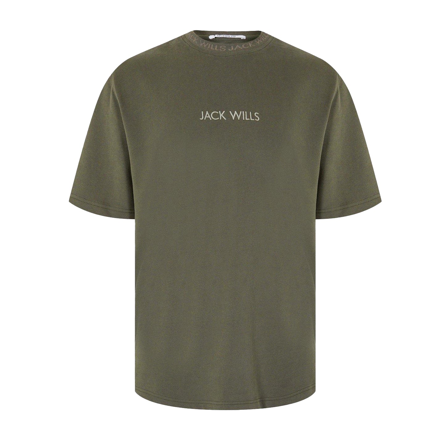 Leaf - Front - Jack Wills Mens Jacquard T-Shirt