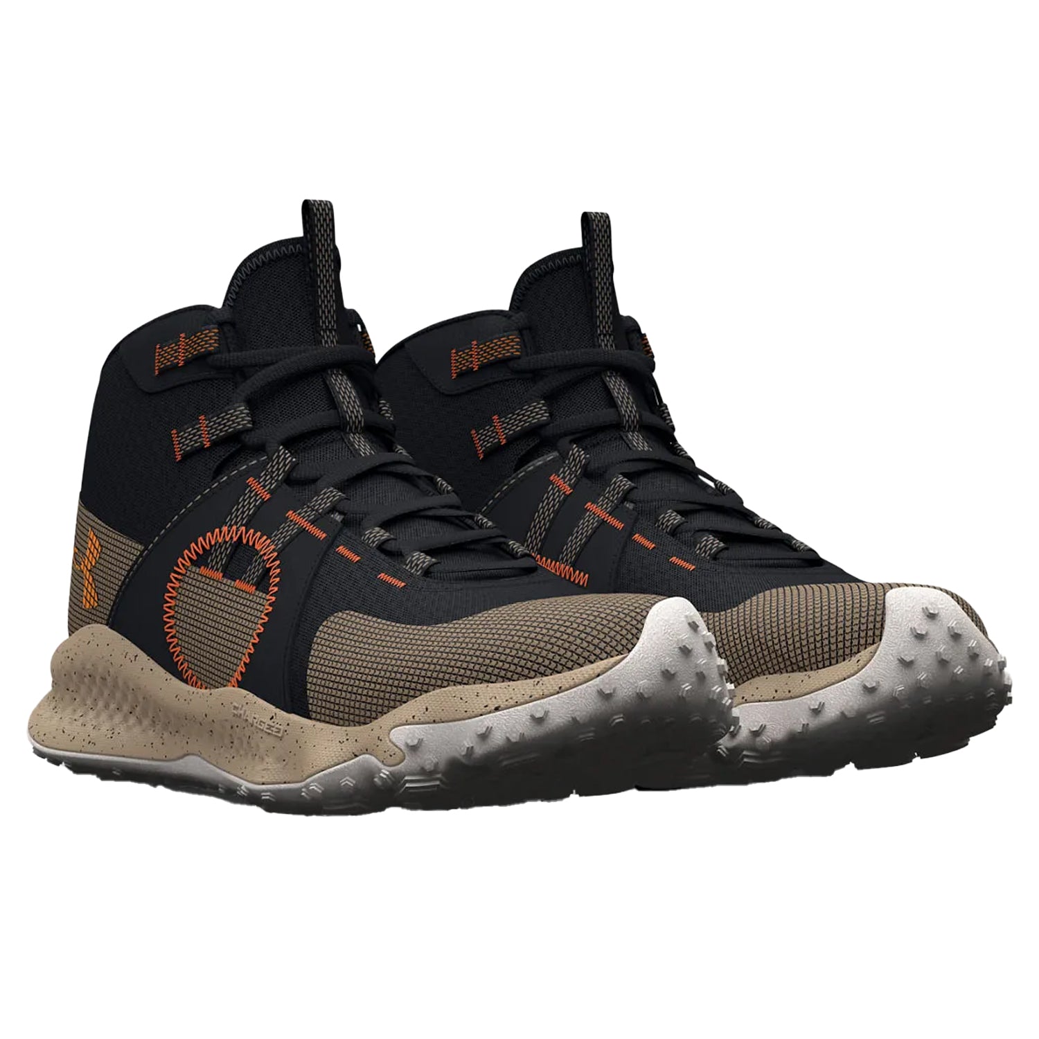 Black - Pack Shot - Under Armour Mens Charged Maven T Trail Trainers