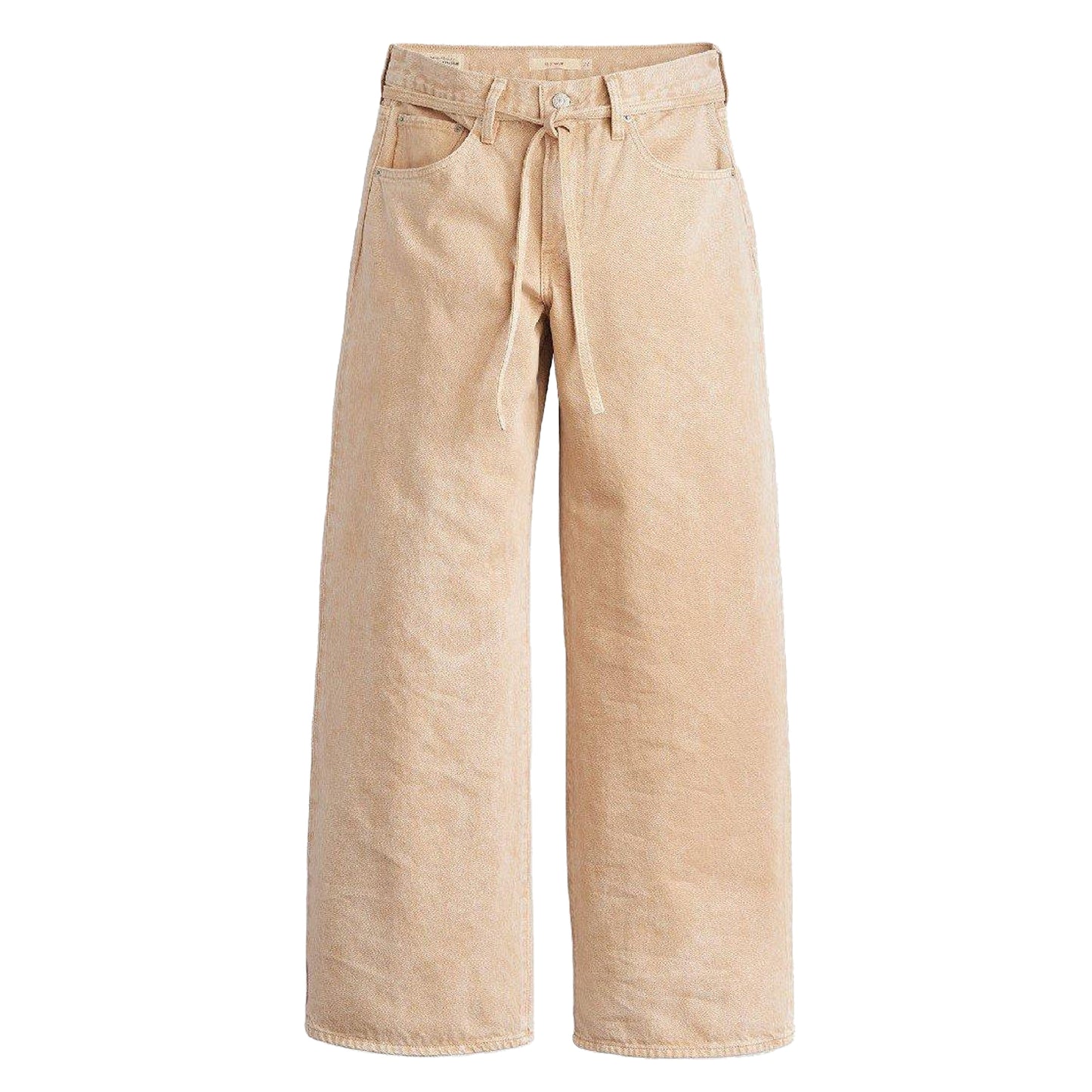 Dark Khaki - Front - Levis Womens-Ladies Wide Leg Jeans