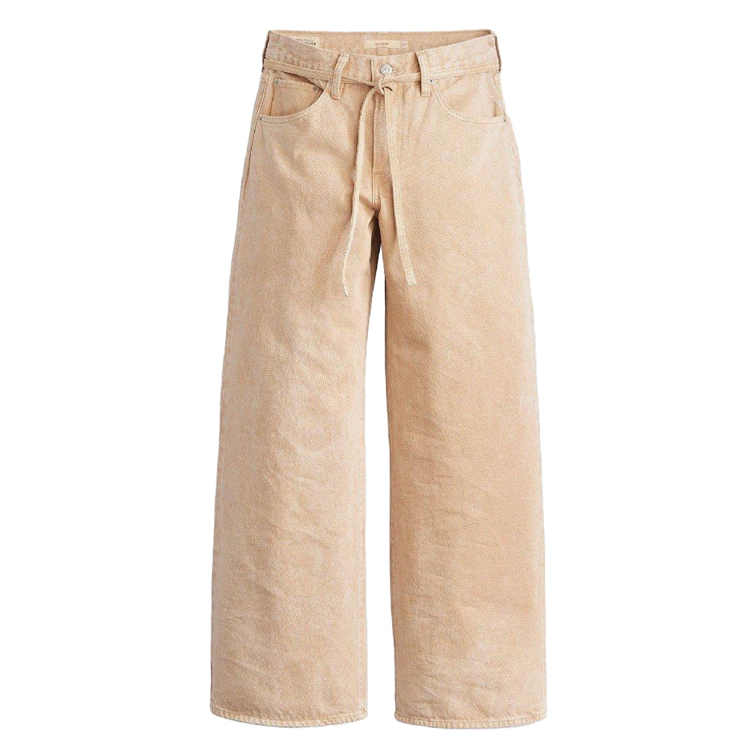Dark Khaki - Front - Levis Womens-Ladies Wide Leg Jeans