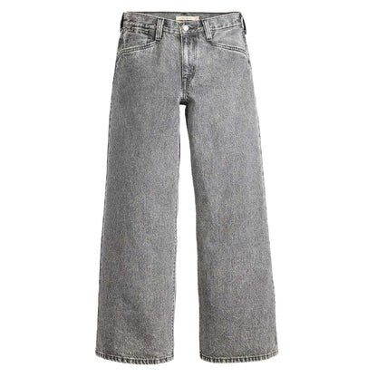 Grey - Front - Levis Womens-Ladies Out And About Baggy Jeans