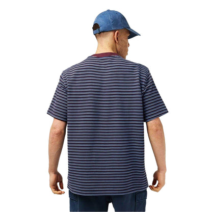 Chocolate - Back - Jack Wills Mens Striped Ottoman T-Shirt