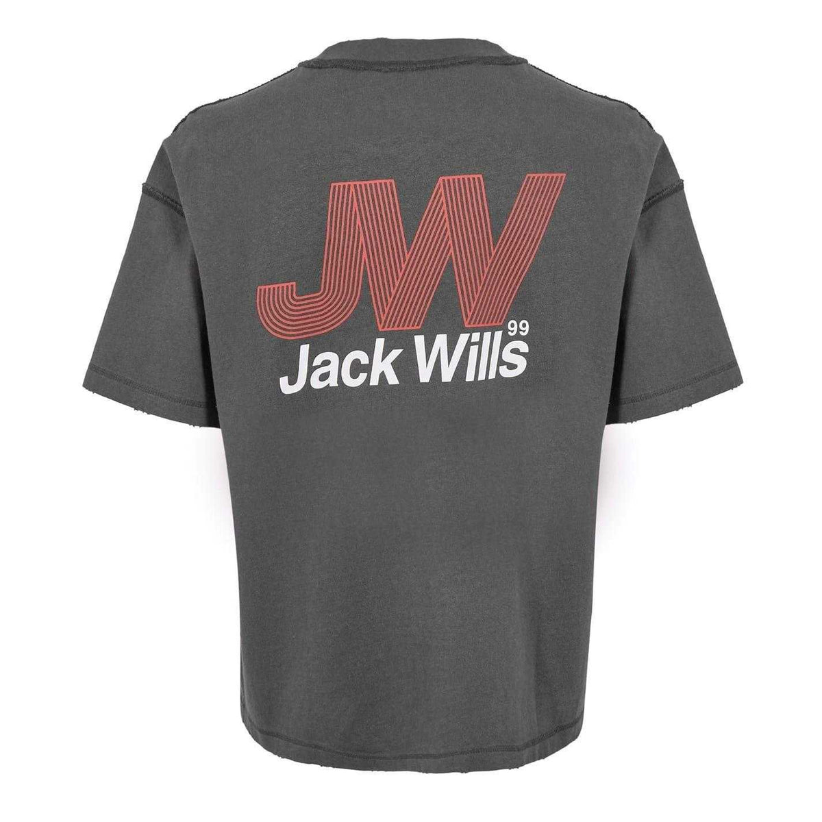 Forged Iron - Back - Jack Wills Mens Lettering T-Shirt