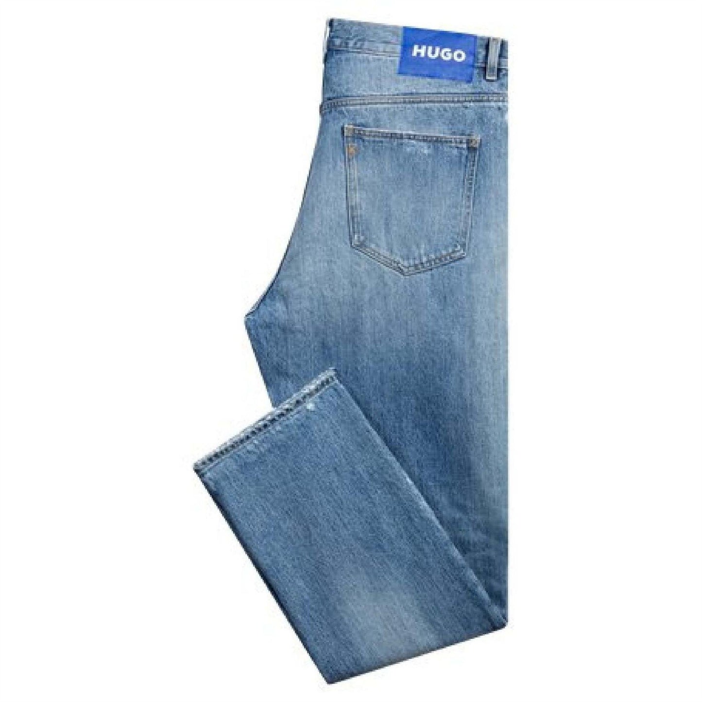 Blue - Side - Hugo Mens Baggy Jeans