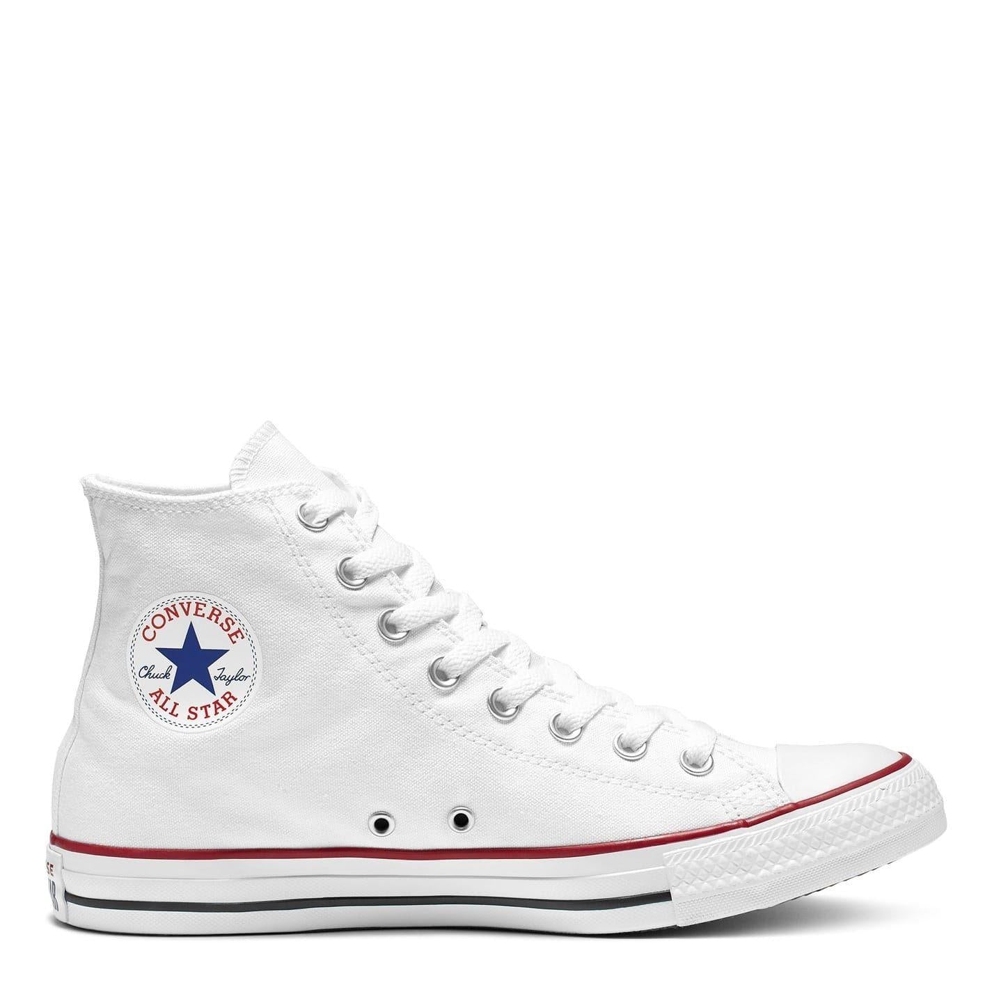 White - Front - Converse Mens Chuck Taylor Classic Canvas Trainers