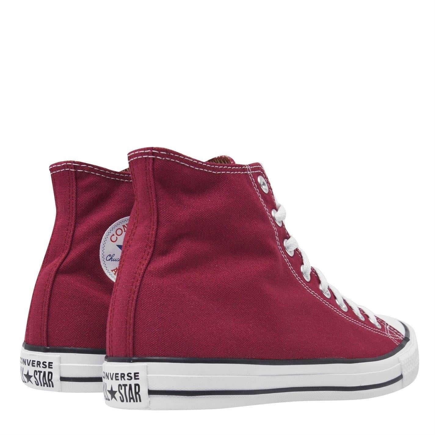 Maroon - Front - Converse Mens Chuck Taylor Classic Canvas Trainers