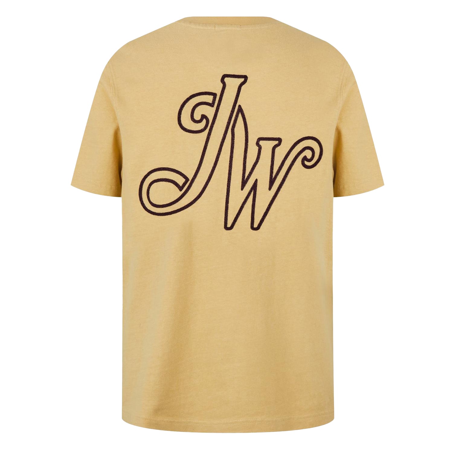 Muted Yellow - Back - Jack Wills Mens Script T-Shirt