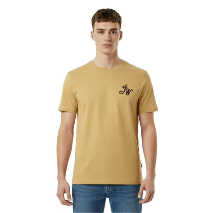 Muted Yellow - Side - Jack Wills Mens Script T-Shirt