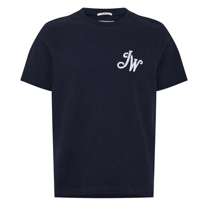 Navy - Front - Jack Wills Mens Script T-Shirt
