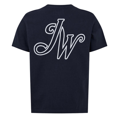 Navy - Back - Jack Wills Mens Script T-Shirt