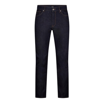 Navy - Front - Boss Mens Maine3 Slim Jeans