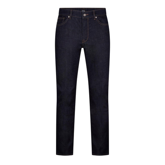 Navy - Front - Boss Mens Maine3 Slim Jeans