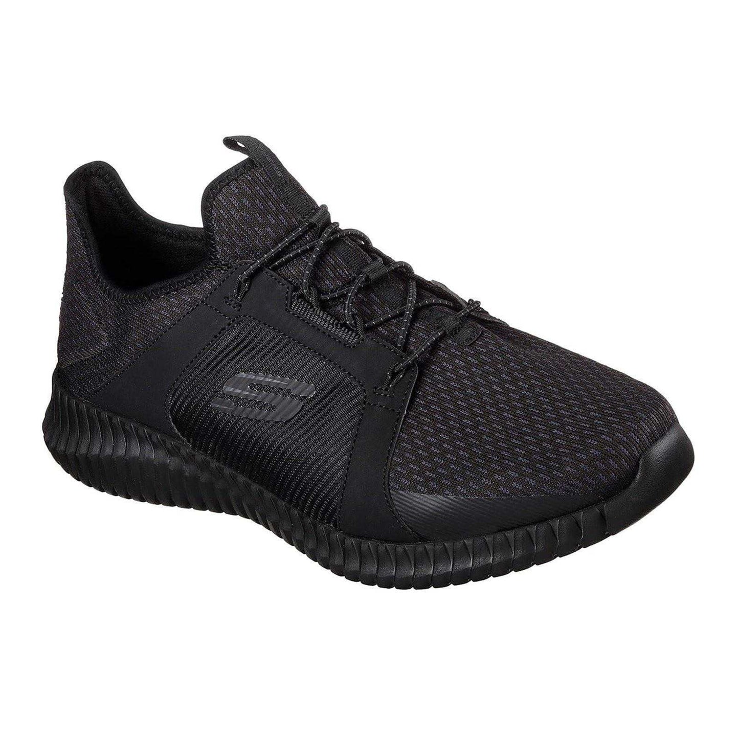 Black - Side - Skechers Mens Elite Trainers