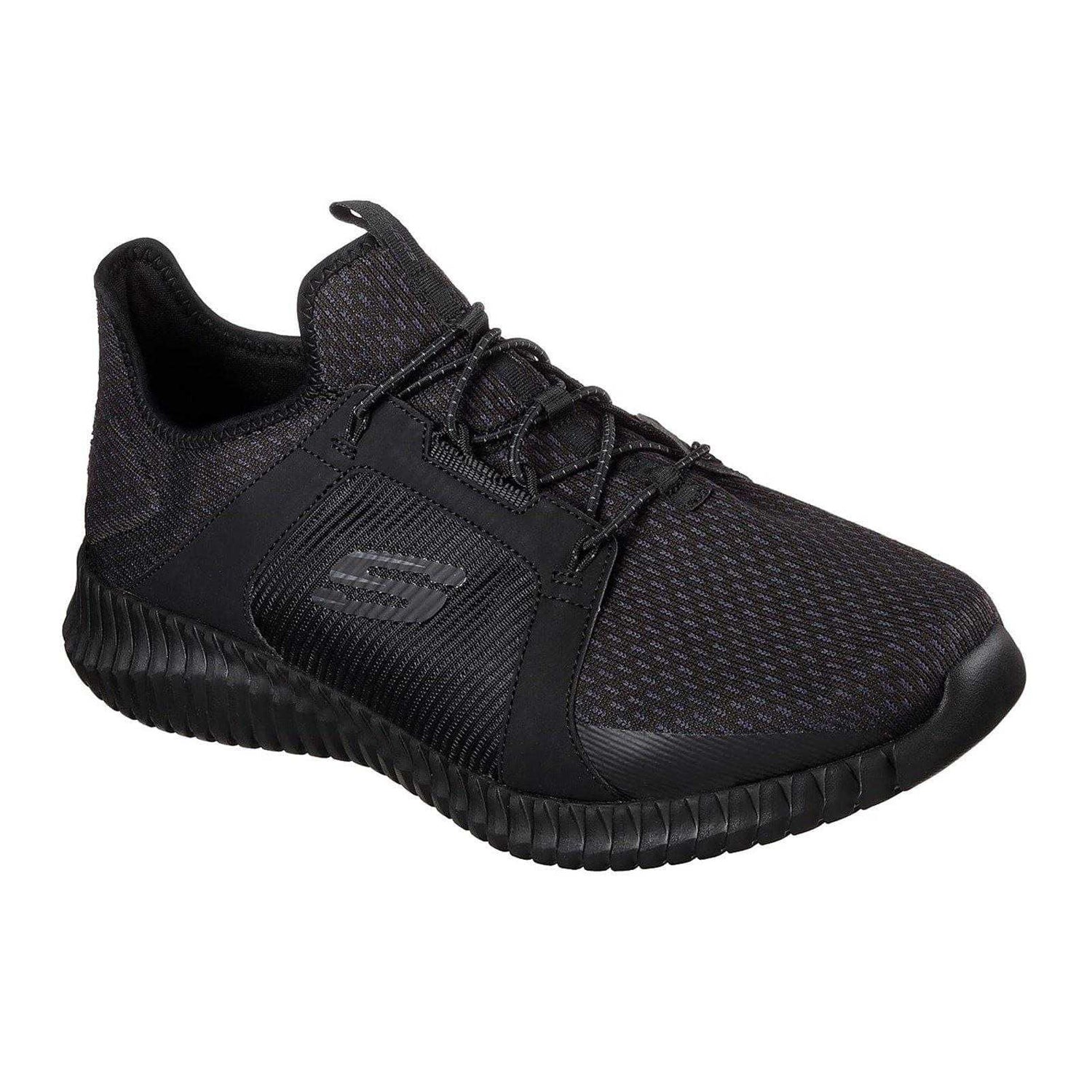 Black - Side - Skechers Mens Elite Trainers
