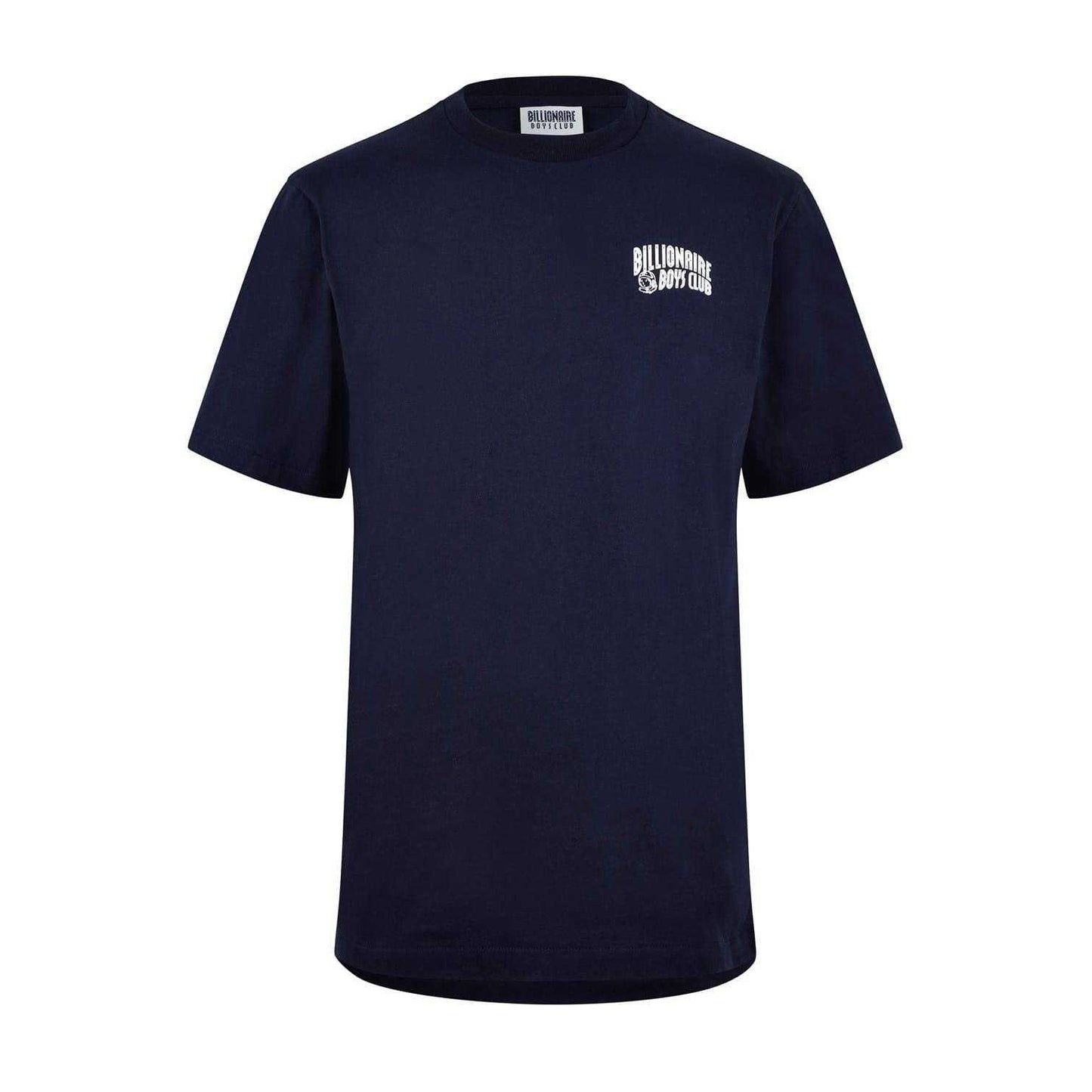 Navy-White - Front - Billionaire Boys Club Unisex Adult Arched Logo T-Shirt