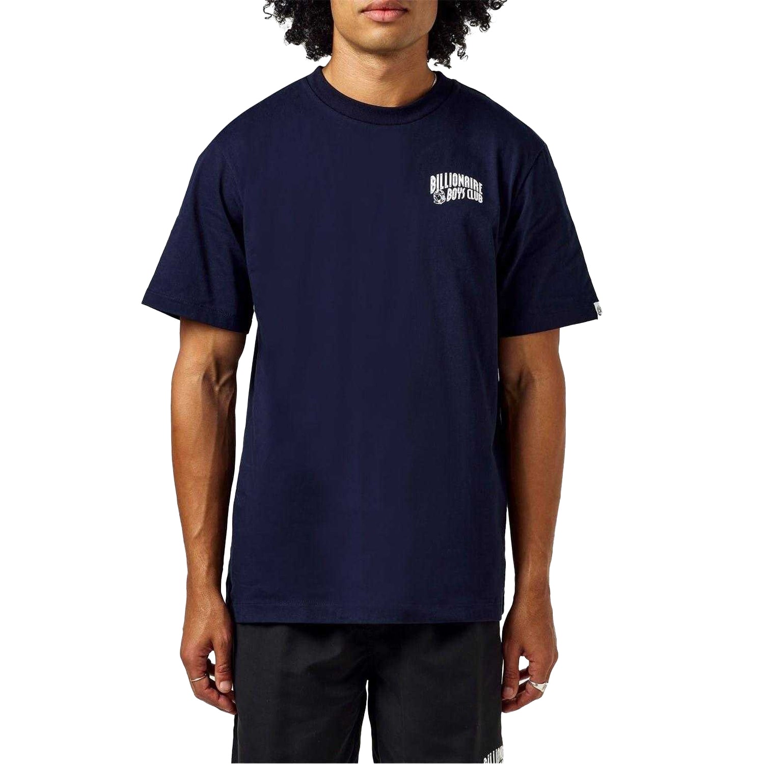 Navy-White - Back - Billionaire Boys Club Unisex Adult Arched Logo T-Shirt