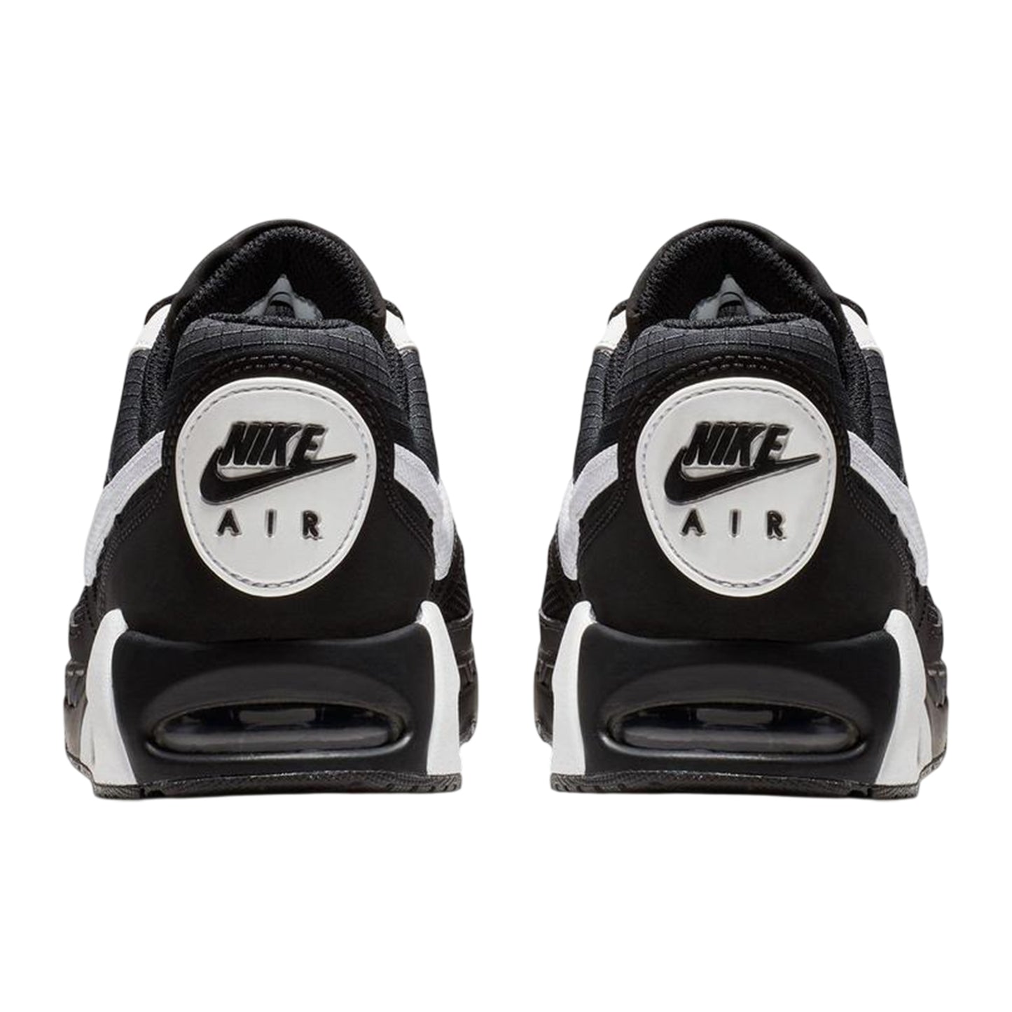 Black-White - Back - Nike Boys Air Max Leather Trainers