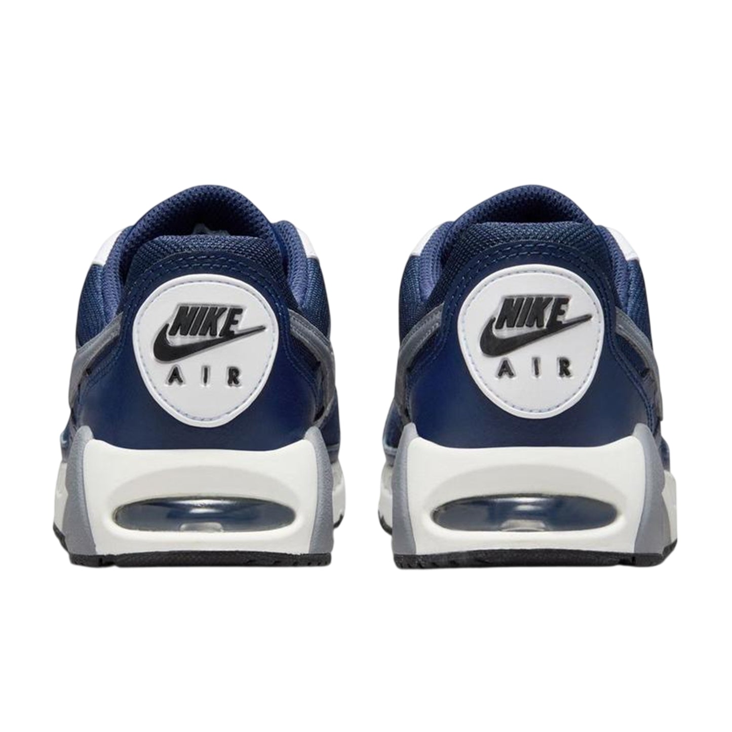 Navy-Grey - Back - Nike Boys Air Max Leather Trainers