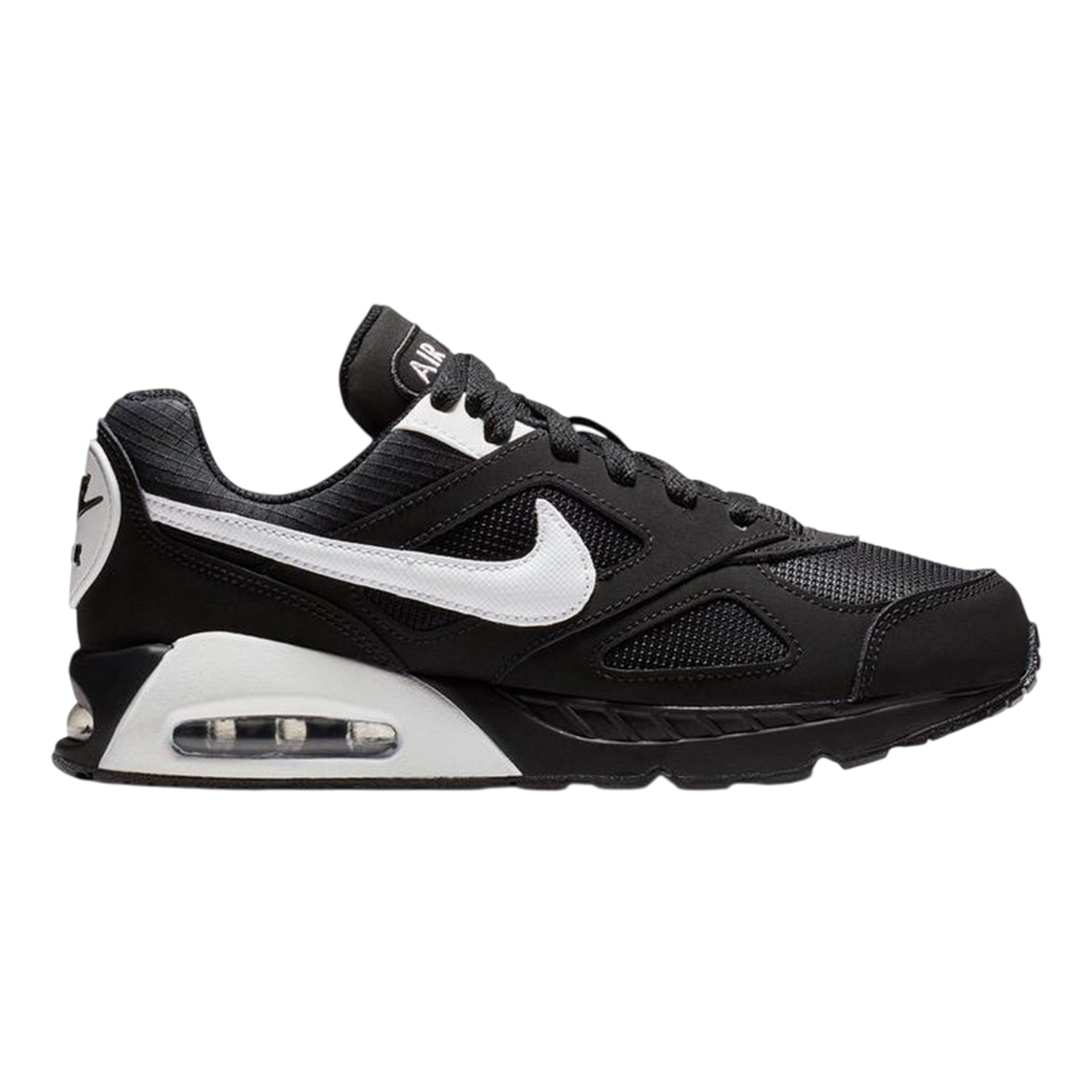 Black-White - Front - Nike Boys Air Max Leather Trainers