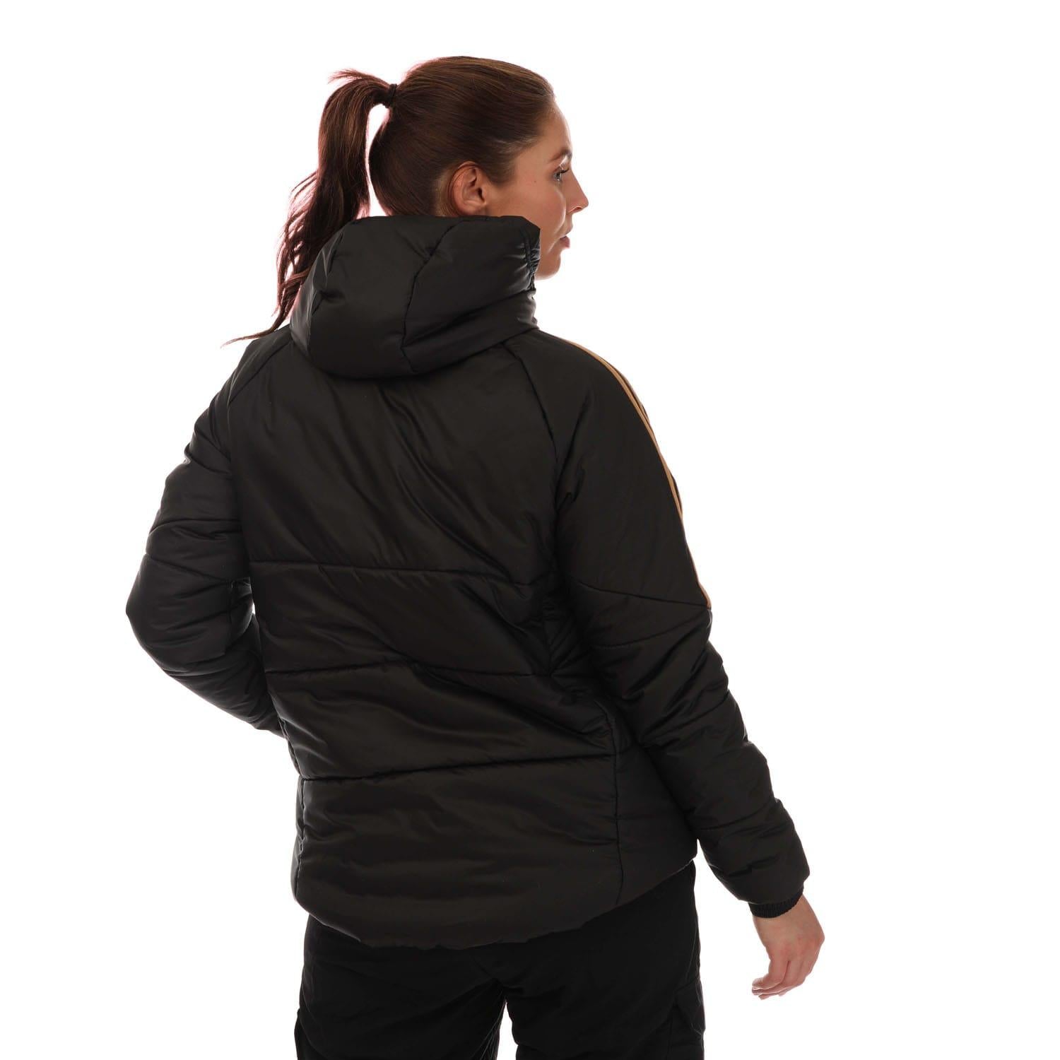Black - Back - Adidas Womens-Ladies Condivo 2022-23 Germany Waterproof Jacket