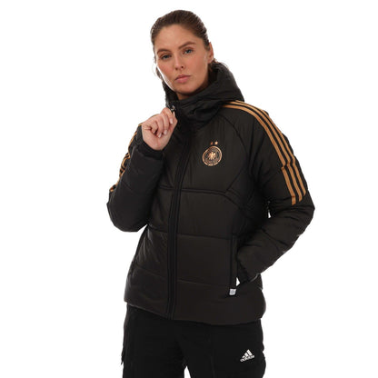 Black - Front - Adidas Womens-Ladies Condivo 2022-23 Germany Waterproof Jacket