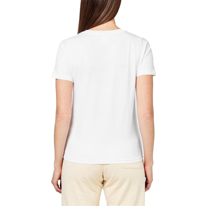 White - Back - Champion Womens-Ladies Small Logo Crew Neck T-Shirt (Pack of 2)