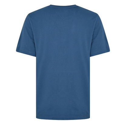 Aegean Sea - Back - Tommy Hilfiger Mens Embroidered Logo Crew Neck T-Shirt