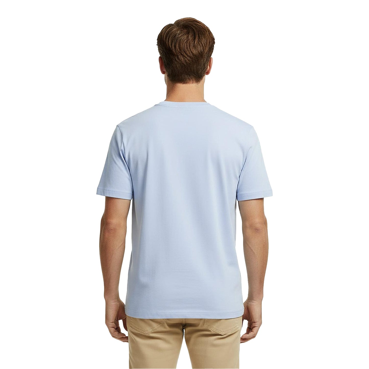Breezy Blue - Lifestyle - Tommy Hilfiger Mens Embroidered Logo Crew Neck T-Shirt