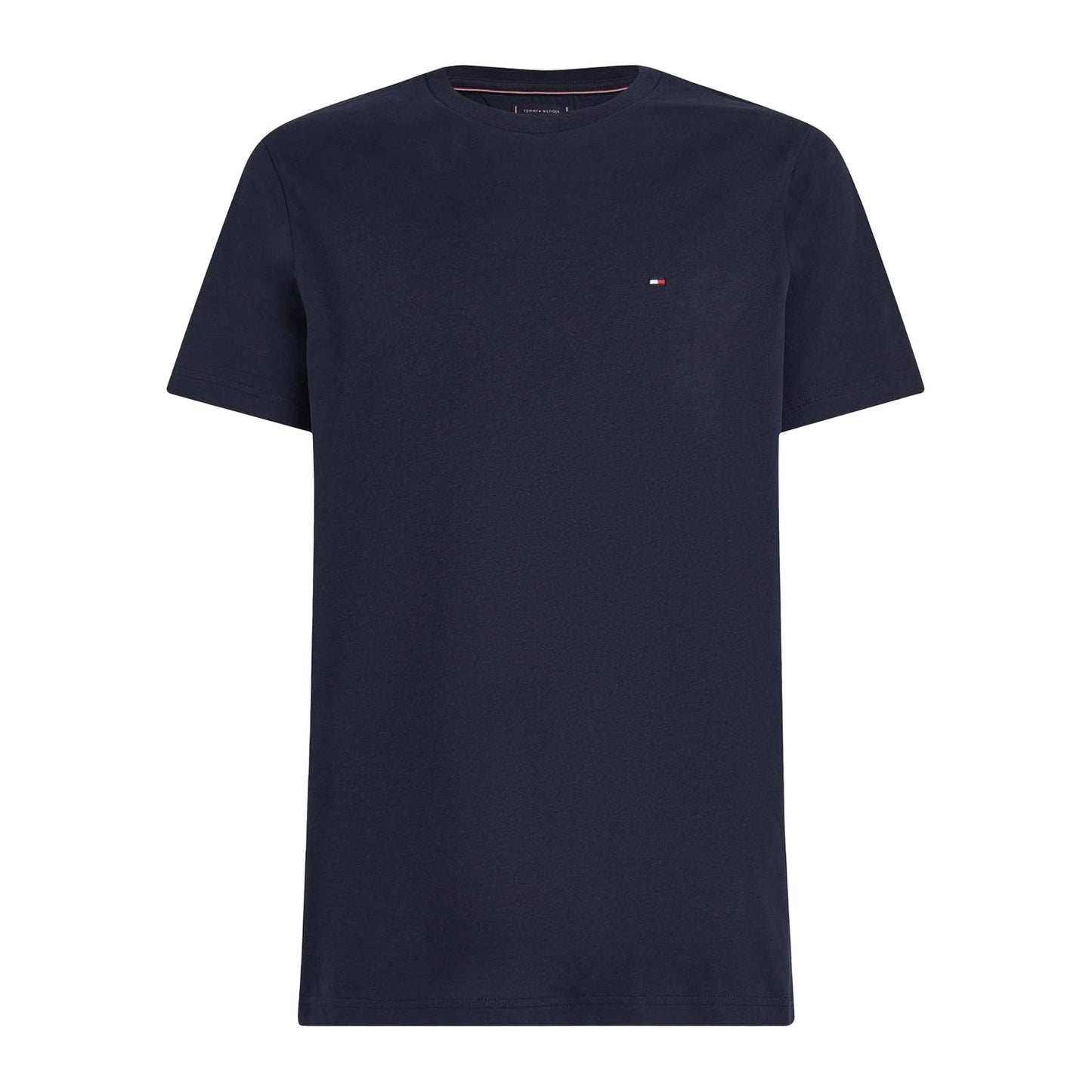 Desert Sky - Front - Tommy Hilfiger Mens Embroidered Logo Crew Neck T-Shirt